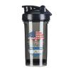 America Crown With Nicaragua Roots 18 Ounce Shaker Bottle Drink Mixer Leak-proof Pre Workout Protein Shakes Meal Replacement Shakes Bottles 500ML/18 Oz Black view 1