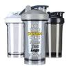 AMOPEIR Personalized Fitness Shake Cup 18 Oz, Add Your Own Logo Name Image, Custom Protein Mixes Shaker Bottles, for Gym, Travel, Outdoor Sports, Grey view 1