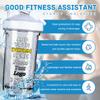 AMOPEIR Customized Shaker Bottle with Scale, Custom Fitness Shake Cup for Protein Mixes, Upload Your Name Logo Photo, Gifts for Husband Dad Brother, White view 3