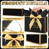 Kolldenn 20 Pack Thank You Gift Bags with Handles Employee Appreciation Gifts Bag for Coworkers, 11x7x3.1 in Large Bags with Bow Ribbon Tissue Paper Appreciation Bag for Medical Assistant(Black) view 3