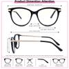 LOVIVY 3 Pack Progressive Multifocus Reading Glasses for Women Blue Light Multifocal Transition Readers with Spring HingeMixed color +2.25 view 3