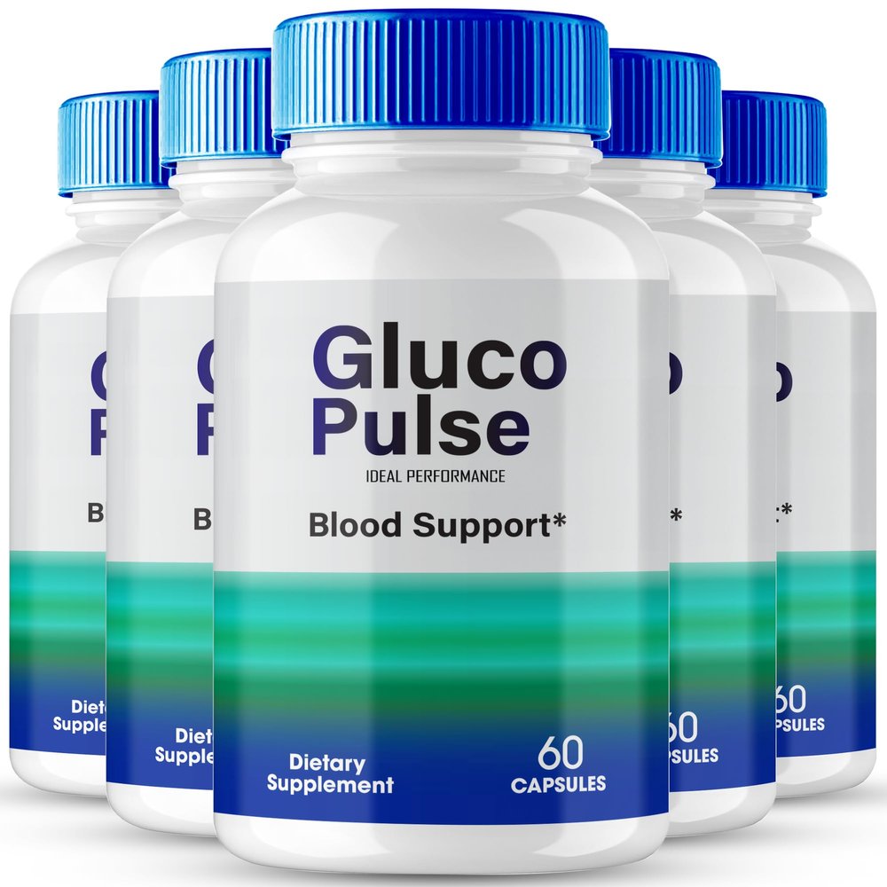Gluco Pulse Advanced Formula Supplement Capsules, GlucoPulse Capsules - Maximum Strength, Gluco Pulse All Natural Formula Pills, GlucoPulse Pills Reviews (5 Pack)