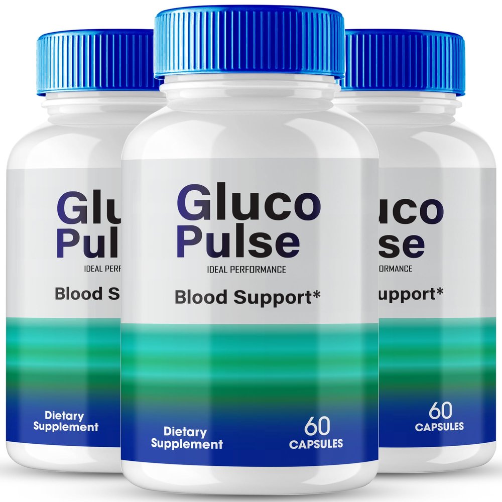 Gluco Pulse Advanced Formula Supplement Capsules, GlucoPulse Capsules - Maximum Strength, Gluco Pulse All Natural Formula Pills, GlucoPulse Pills Reviews (3 Pack)