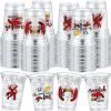 Havawish 100 Pcs Crawfish Cups Bulk 12 oz Clear Plastic Tumblers view 1