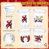Havawish 100 Pcs Crawfish Cups Bulk 12 oz Clear Plastic Tumblers view 2