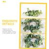 BESTOYARD 16pcs Eucalyptus Candle Rings Wreaths Artificial Greenery Decor for Easter Home Decoration and Easy to Install for Festivals and Gatherings view 2