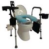 Raised Toilet Seat with Handles, Toilet Seat Riser for Seniors with Adjustable Height & Width, 500lb Handicap Elevated Toilet Seat for Elderly, Pregnant, Fit Any Toilet view 1