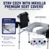 Raised Toilet Seat with Handles, Toilet Seat Riser for Seniors with Adjustable Height & Width, 500lb Handicap Elevated Toilet Seat for Elderly, Pregnant, Fit Any Toilet view 4