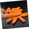 Disposable Latex Finger Cover Anti-Skid Fingertip Protector Thicken Orange for Painting and Nail Art view 2