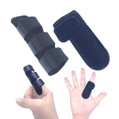 Dokoshia Finger Splints for Trigger Finger Support Adjustable Finger Brace for Mallet Finge, Tendon Injury Recovery Lightweight, Breathable Finger Protector for Left or Right Hand (One Size, T&M)