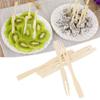 SOUQDWL 800Pcs Bamboo Forks,Disposable Wooden Appetizer Forks,Length Eco-Friendly Cocktail Picks Sticks Cute Food Pick Party Supplies,Bamboo Fruit Cake Dessert Fork Tableware Kitchen Accessories view 2