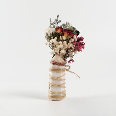 Healing Crystals,Dried Flower Bouquet, Assorted Colors and Textures,Romantic Gift for Women (Meat-Shaped Stone)
