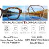 AOOLIA Trendy Oversized Blue Light Blocking Reading Glasses, Stylish Square Anti UV Ray Nerd Eyeglasses, Computer Eye Glasses (Brown, 1, x) view 4