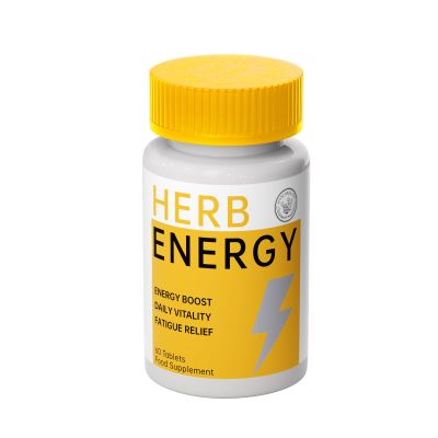 HANFANGLING Natural Energy Supplement 800mg - 60 Heart-Shaped Tablets | Ginseng, Maca, Astragalus for Fatigue Relief & Immunity Support | Vegan, Caffeine-Free, Daily Vitality Booster