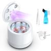 Ultrasonic Retainer Cleaner - Retainer Cleaner Machine for Dentures,250ml Mouth Guard Cleaner, Aligner Cleaner, Braces,Toothbrush Heads Cleaner, 2 Modes Dental Cleaning Pod view 1