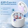 Ultrasonic Retainer Cleaner - Retainer Cleaner Machine for Dentures,250ml Mouth Guard Cleaner, Aligner Cleaner, Braces,Toothbrush Heads Cleaner, 2 Modes Dental Cleaning Pod view 3