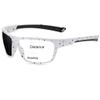 bullabulling Sports Transition Readers Sunglasses Wrap Around Readers Photochromic Bifocal Reading Glasses For Men (white+black spot, 1.0, x) view 1