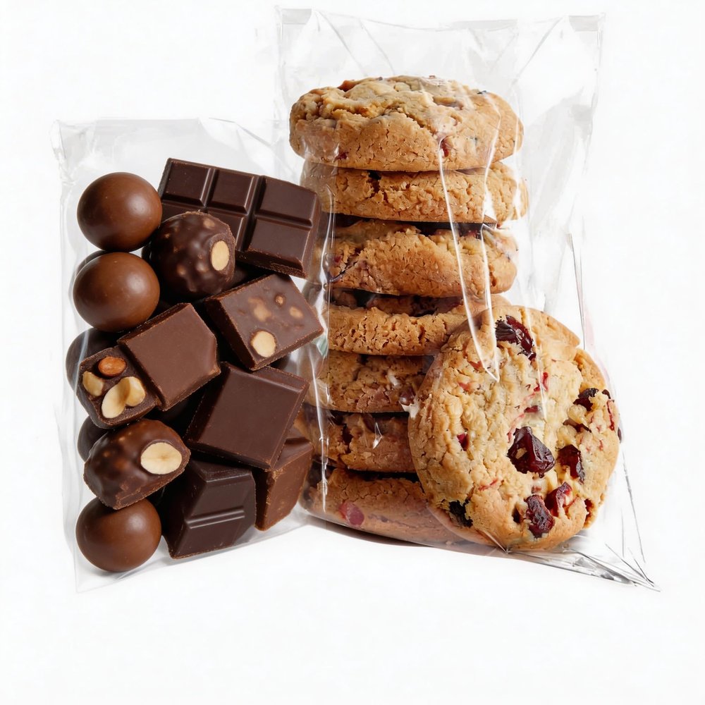 200 PCS Clear Cellophane Bags, 6x9 Inches, Resealable Plastic Treat Bags Self Adhesive for Candy, Treat, Cookie,Party Favors, Bakery