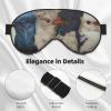 Four Birds Printed Sleep Mask for Women Men Light Blocking Eye Mask Soft Breathable Eye Cover view 4