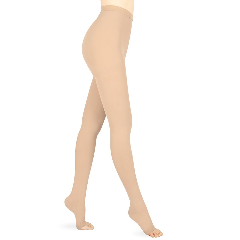 15-20 mmHg Compression Pantyhose for Women, Medical Compression Stockings, Open Toe Compression Leggings,Waist High Compression Tights for Edema, Varicose Veins, Swelling, Pregnant,Nurses, Athletes