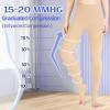 15-20 mmHg Compression Pantyhose for Women, Medical Compression Stockings, Open Toe Compression Leggings,Waist High Compression Tights for Edema, Varicose Veins, Swelling, Pregnant,Nurses, Athletes view 3