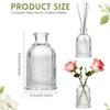 erioctry 100ml Clear Round Glass Diffuser Bottle view 2