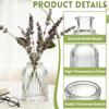 erioctry 100ml Clear Round Glass Diffuser Bottle view 3