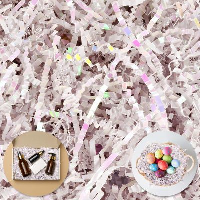Crinkle Paper Filler, Shredded Paper For Gift Baskets Boxes Bags, Grass Cushion Crinkle Cut Papers Shred For Easter, Bridesmaid Proposal Weddings Birthdays Anniversaries, 5oz Gift Wrapping Decoration