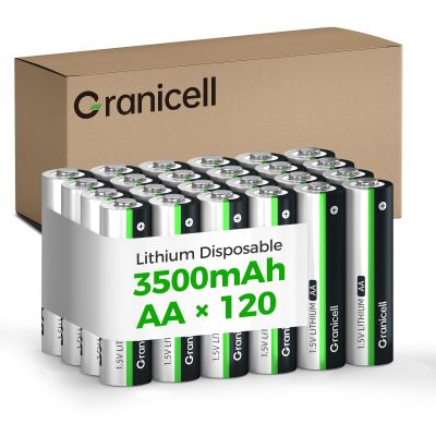 Granicell 120-Pack Lithium AA Batteries