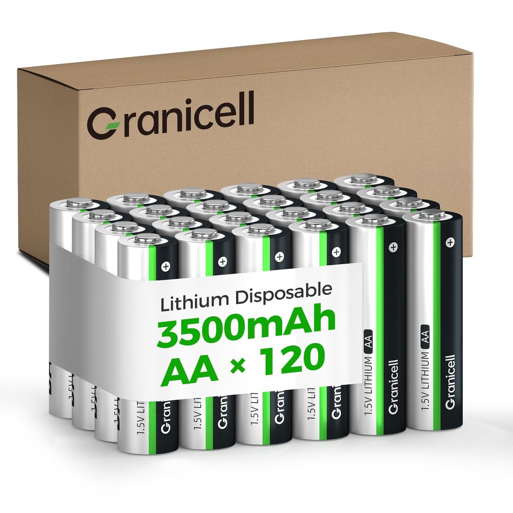 Granicell 120-Pack Lithium AA Batteries