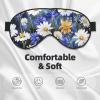 Wild Flowers and Cornflowers Daisies Printed Sleep Mask for Women Men Light Blocking Eye Mask Soft Breathable Eye Cover view 3