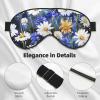 Wild Flowers and Cornflowers Daisies Printed Sleep Mask for Women Men Light Blocking Eye Mask Soft Breathable Eye Cover view 4
