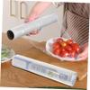 Healeved 2rolls Cling Film Food Wrap Pe Film Disposable Wrap Roll Heat Seal Rolls Cutter for Commercial Facilities view 3