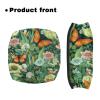 Rnyleeg Walker Seat Covers for Ladies Flower Butterfly Universal Rollator Walker Seat and Backrest Covers for Seniors Washable Walker Seat Cushion view 2