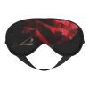 Red Rose Black Background Printed Sleep Mask for Women Men Light Blocking Eye Mask Soft Breathable Eye Cover view 1