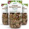 Food to Live Organic Striped Farfalle Pasta, 8.8 oz (Pack of 3) - Italian Artisan Tri-Color Bow-Tie Pasta. Made with Semolina, Beet and Spinach. view 1