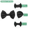 M METERXITY 60-Pack 1.5 Inch Mini Ribbon Bows|Premium Polyester Craft Bows for Gift Wrapping, Wedding Favors, DIY Hair Accessories, Christmas & Party Decoration [Black] view 2