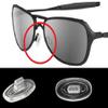 8 Pairs 16 Pcs Nose Pads Nose Pieces Replacement for Oakley Wiretap Crosshair Inmate Half Wire Tightrope Maui Jim Kawika ..Push in Silicone Comfort Flexible Part Sunglasses Eyeglasses view 2