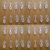 16 Pairs 32 Pcs Nose Pads Nose Pieces Replacement for Oakley Crosshair Inmate Half Wire Tightrope Maui Jim Kawika ..Push in Silicone Comfort Flexible Part of Sunglasses Eyeglasses Frame view 1