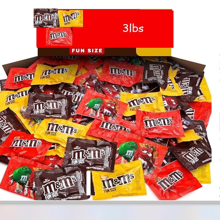 M&MS Bulk (M&MS Milk Chocolate Candy, 3 LBS Chocolate candies for Valentines