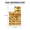 ZZYYDS Waffle Print Kitchen Towel Multipurpose Dish TowelAfrican Grassland Animals, Hand Towel for Drying and Cleaning (16 x 26 Inch) view 2