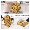 ZZYYDS Waffle Print Kitchen Towel Multipurpose Dish TowelAfrican Grassland Animals, Hand Towel for Drying and Cleaning (16 x 26 Inch) view 3