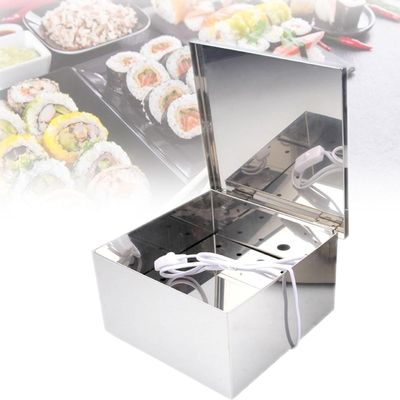 Mavdecll Stainless Steel Seaweed Oven Seaweed Container with Glowing Light Bulb and 4 Insulating Feet Adjustable Temperature Make Crispy Seaweed Nori
