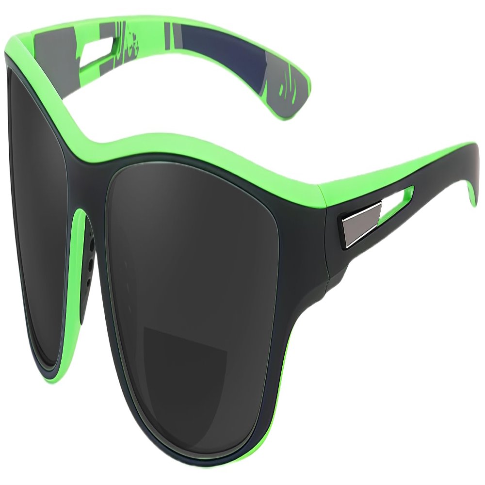 ICARA Sports Polarized Bifocal Reading Sunglasses for Men Women Driving Sunglasses Cycling Running Fishing Goggles (GREEN, 1.75, x)