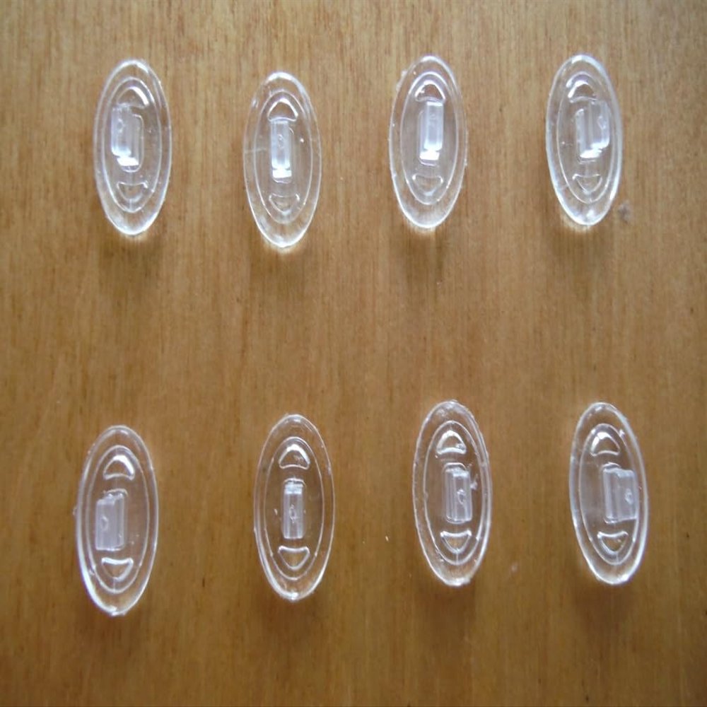 2 4 5 8 10 - Pairs Nose Pads Nose Pieces Replacement for Oakley Crosshair Inmate Tightrope Maui Jim Kawika ..Push in Silicone Comfort Sunglasses Eyeglasses Multi Selection... (4 Pairs Clear)