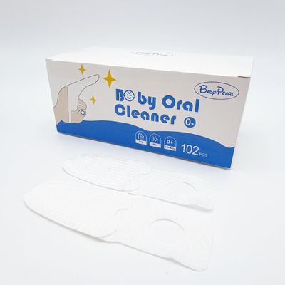 BabyPearl 102PCS Disposable Tongue Cleaner, Newborn Finger Toothbrush, Soft Gauze Mouth Cleaner for Infant Gum & Teeth Care, Wet & Dry Oral Cleaning Wipes, 036 Months