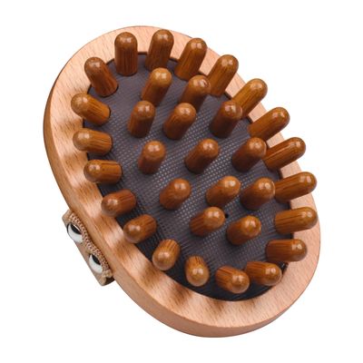 BORNBYME Wooden Body Scalp Massage Comb, Trigger Point Massage Tool Meridians Massager Gua Sha Massager Comb for Body Relief & Hair Growth