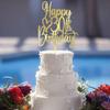 FLORCMET Acrylic Happy 30th Birthday Cake Topper - Cheers to 30 Years Cake Topper, 30 & Fabulous Cake Decoration for Hello 30th Birthday Anniversary Party Cake Decorations Supplies view 1