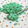10mm Mint Green Peppermint Polymer Clay Sprinkles, Dessert Nail Art Slices, Miniature Faux Candy, Decoden Embellishments - Non Edible (30 gram bag) view 1