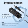 24V-25.2V Massage Gun Charger for Taotronics,Hypervolt, Opove, Toloco, Legiral, Bobbito, Deep Tissue Percussion Massage Guns Power Supply Cable (1.5m/5FT) view 2
